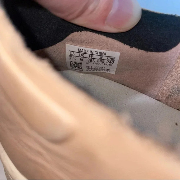 Adidas Womens Stan Smith Sneakers in Nude / Dust pearl Size 7.5 - Picture 4 of 8